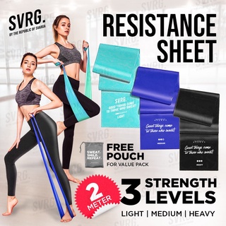Resistance Band Sheet for Yoga & Pilates - Stretching Therapy & Light Core Exercise