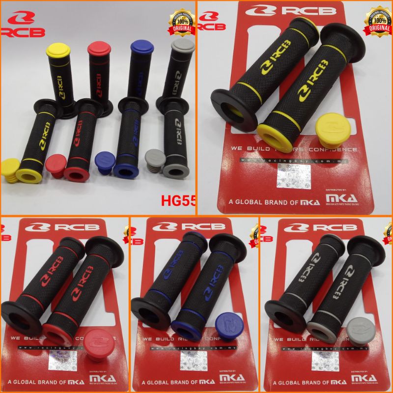 RCB Racing Boy HG55 Handgrip Grip Stang Sisik Universal Vixion R15 R25 CB150R CBR150 Mio Beat Vario