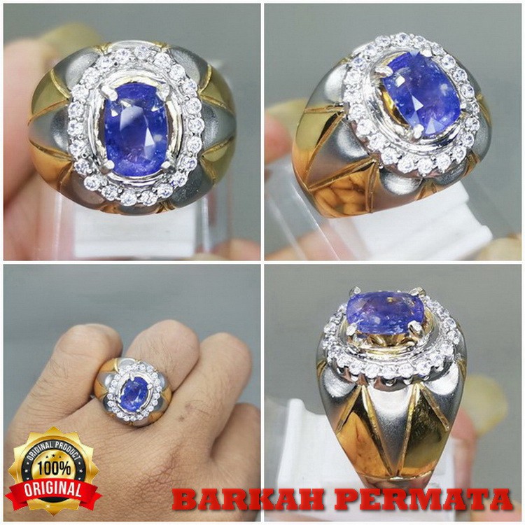 BATU CINCIN AKIK ASLI BLUE SAFIR SELON ORIGINAL