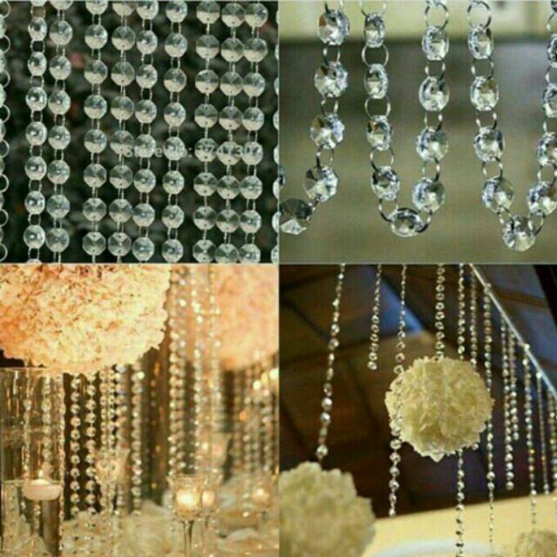 Kristal Kaca / Kristal Gantung / Roncean Kristal Manik / Kristal Juntai / Crystal Kaca