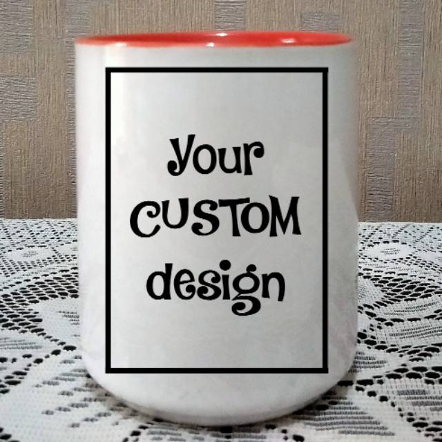 Mug Dual Warna Merah