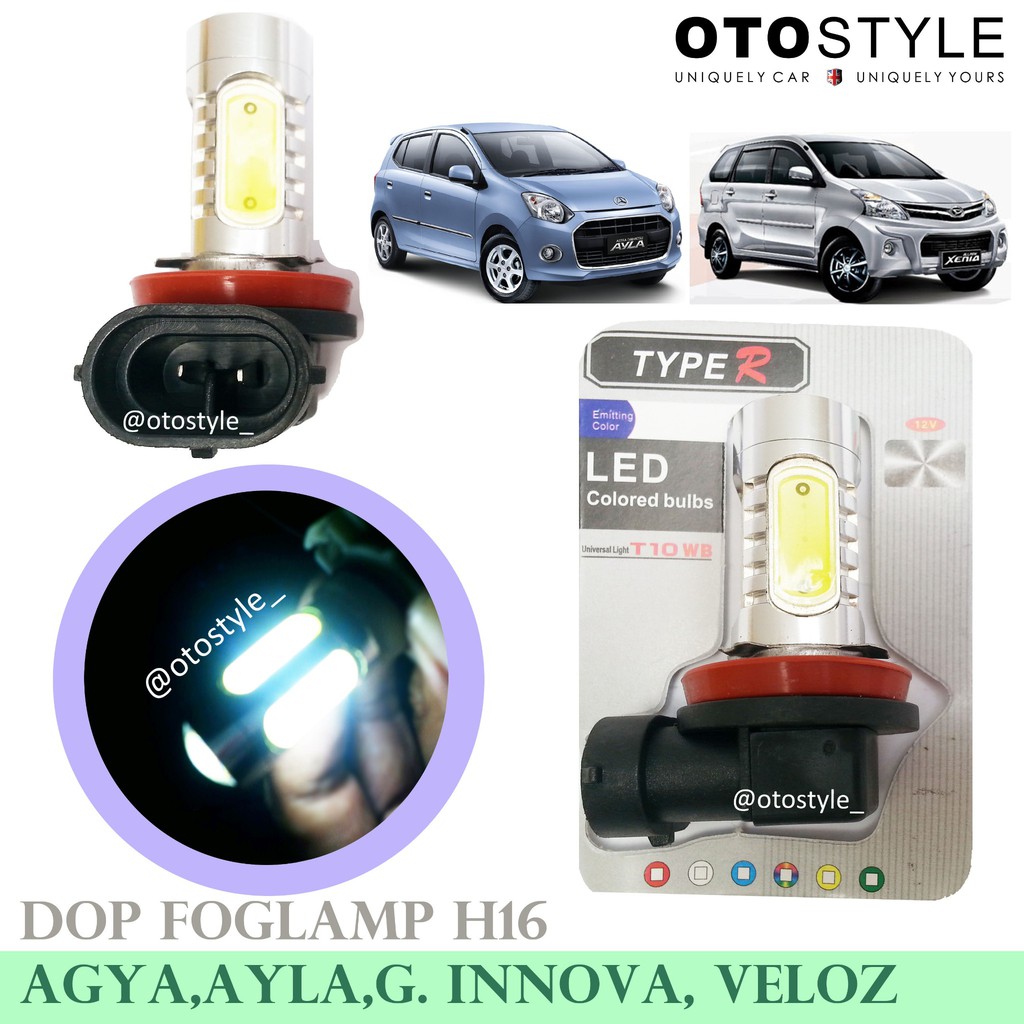 Dop Foglamp Led H16 AGYA / AYLA / Grand Innova / All New avanza / All