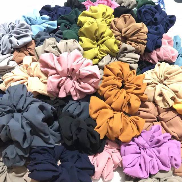 Scrunchie ikat rambut / kuncir rambut jumbo Cepol rambut