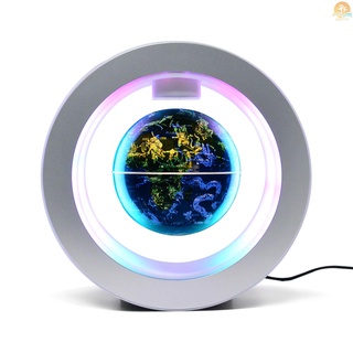 Globe Peta Dunia Magnetik Melayang 4 Inci Dengan Lampu LED Warna-Warni Untuk Hadiah Anak