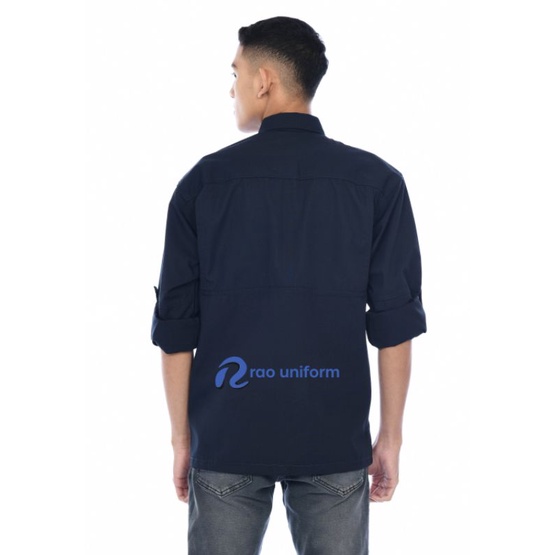 Baju pakaian dinas lapangan (PDL) kemeja out door bisa tambah bordir/baju komunitas custom bordir/seragam karyawan kantor