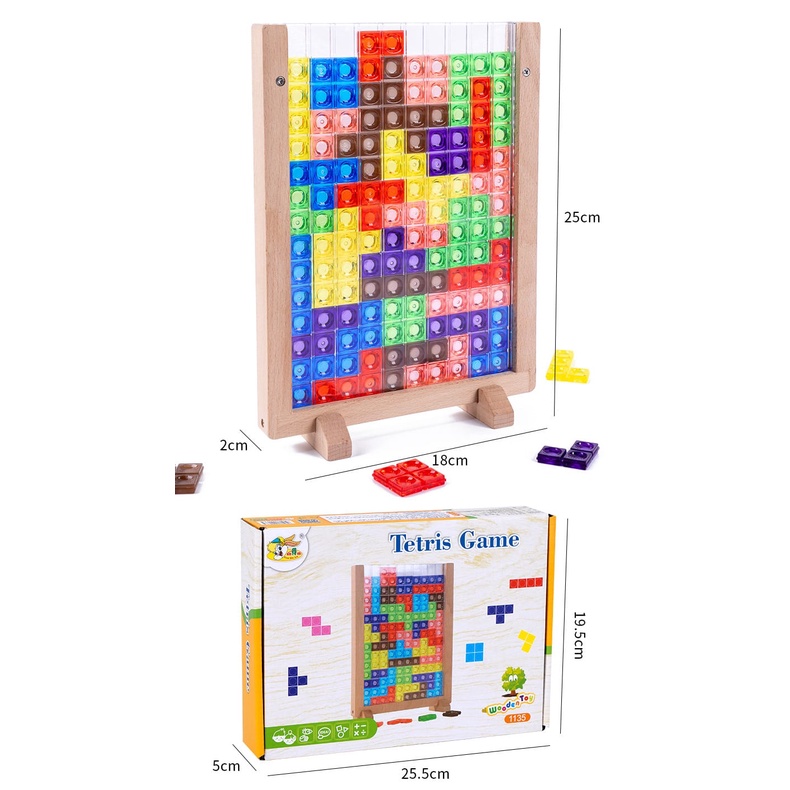 [BIG SALE] creative 3d tetris board game mainan edukasi anak