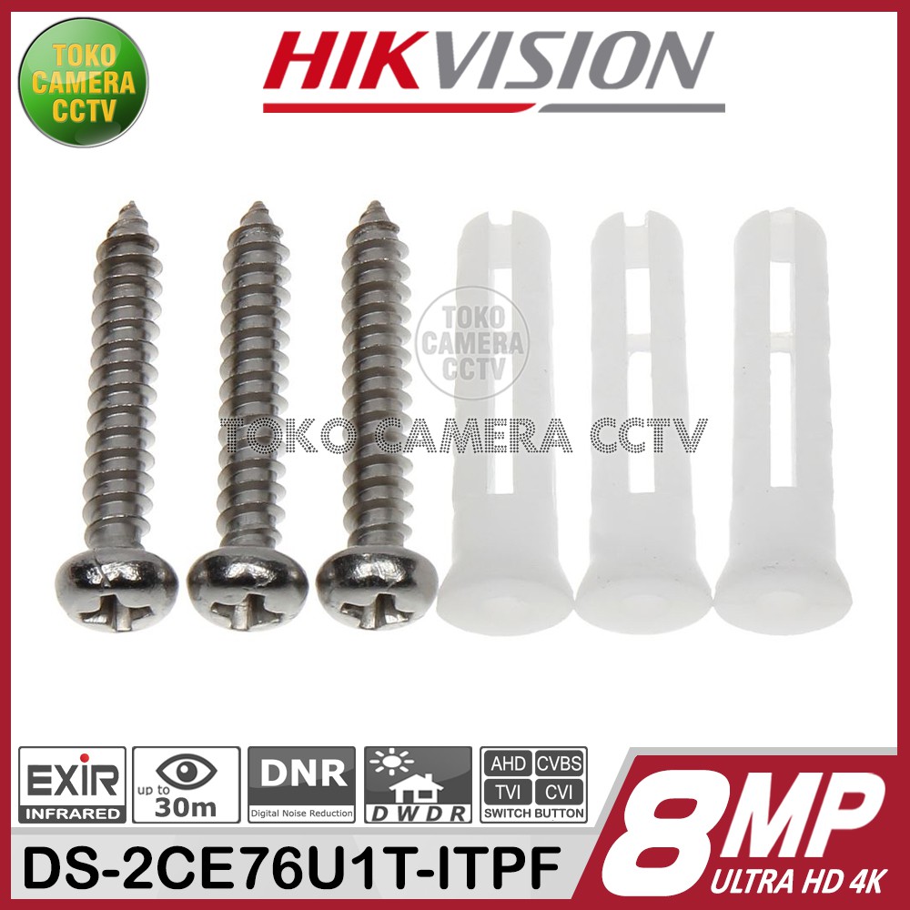 KAMERA CCTV INDOOR HIKVISION DS-2CE76U1T-ITPF 8MP