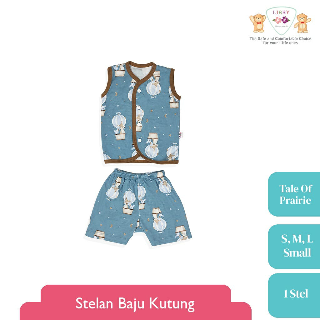 Libby Stelan Baju Kutung Kancing Depan Celana Pendek - Tale Of Prairie Series (isi 3 Pcs)