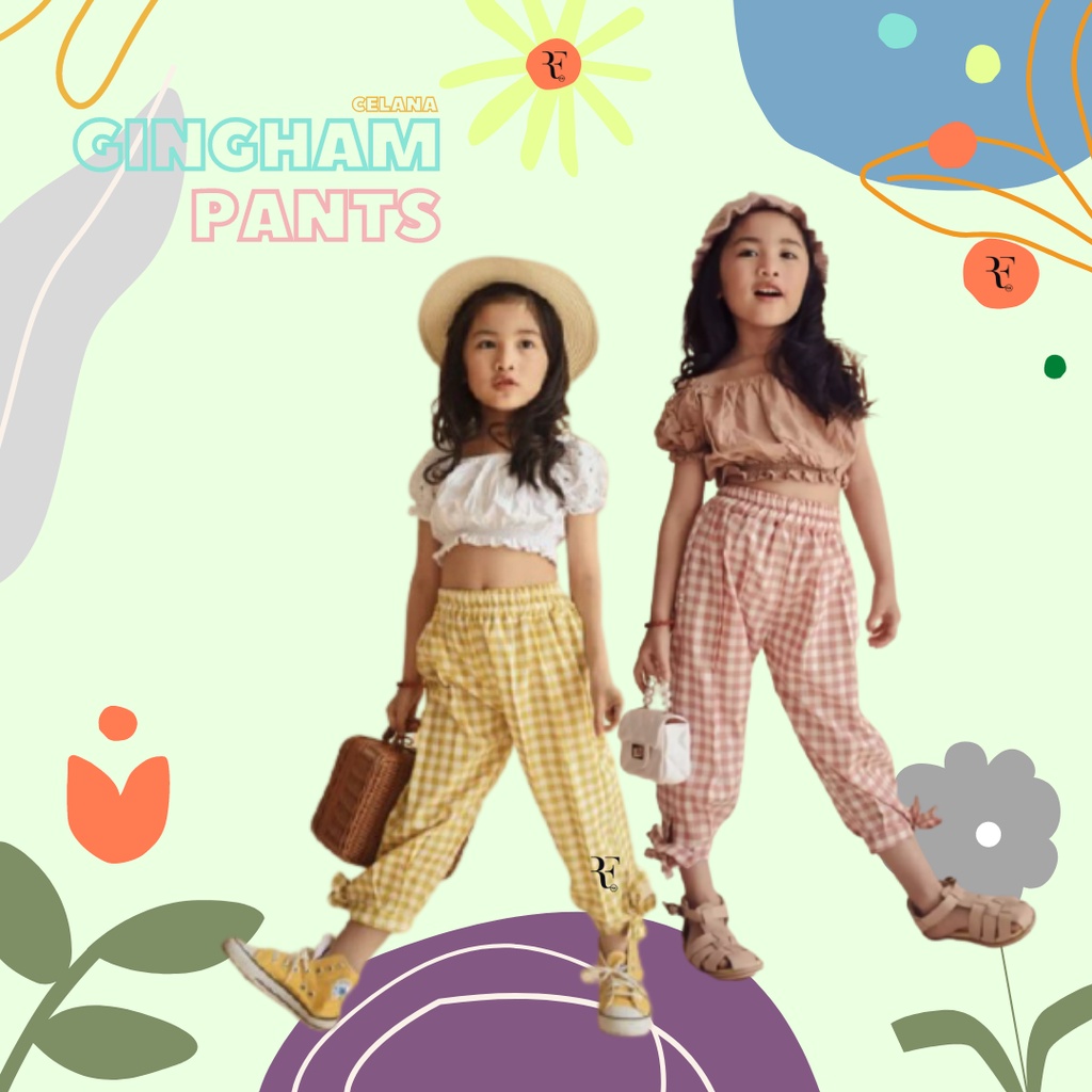 CELANA ANAK PEREMPUAN PANTS KOTAK PITA 1-7TH PROMO !!!