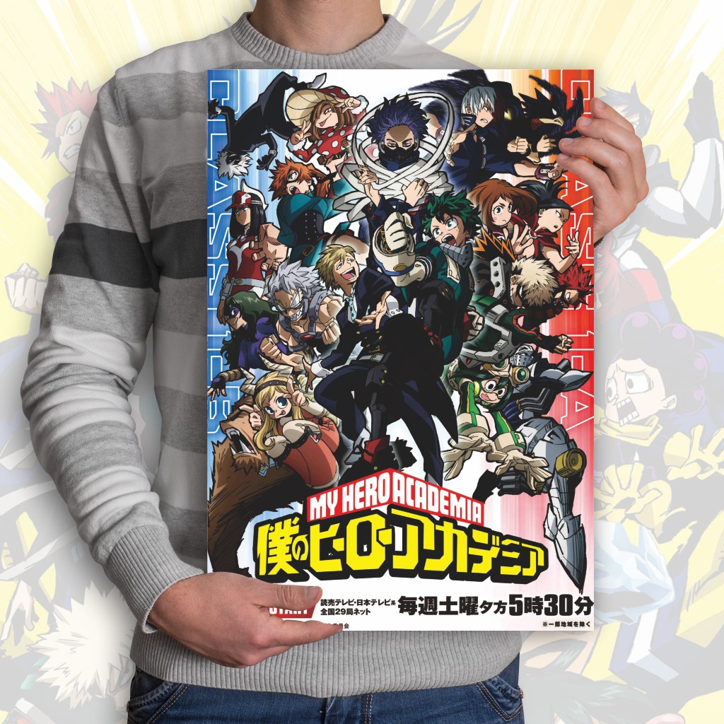 Poster Boku no Hero Academia Anime My Hero Academia A3+ Deku Midoriya Izuku Bakugo Todoroki-19 BNHA S5