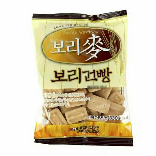 

Barley Hardtack - Biskuit Barley Made In Korea 85gr . Biscuit dan Black Soybean Hardtack