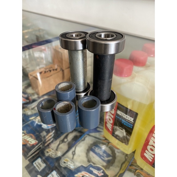 BOSHING DALAM SET BEARING VELG RCB JUPITER DEPAN BELAKANG DAN BOSHING LUAR DEPAN BELAKANG PNP GL MP