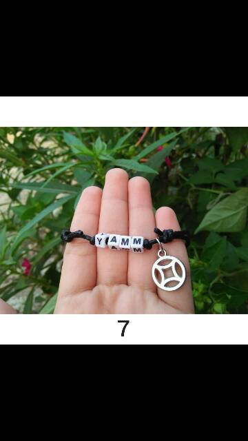 GELANG NAMA INISIAL CHARM GANTUNGAN PART 2