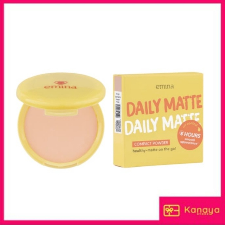 (BISA COD) EMINA Daily Matte Compact Powder 11gr