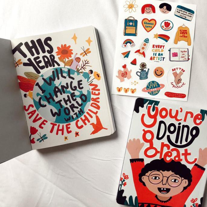 

PROMO Fill The Blankspace Agenda Book 2021 x Save the Children Office & Stationery | Buku Tulis |
