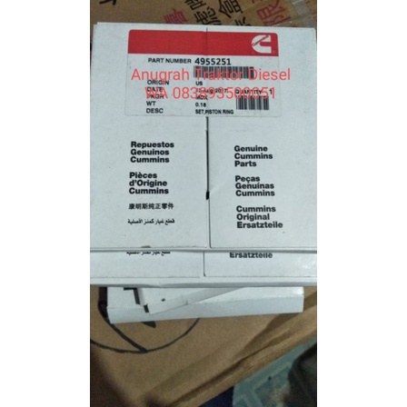 4955251 ring piston pc200-8