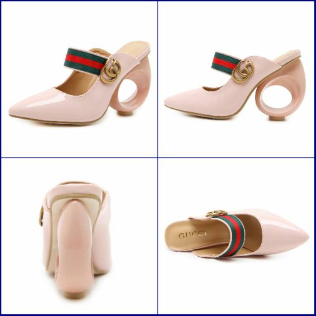 Sepatu wanita GUCCI heels 10cm import high heels