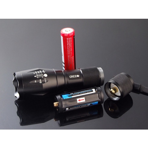 Senter LED Cree XM-L T6 2000 Lumens - E17