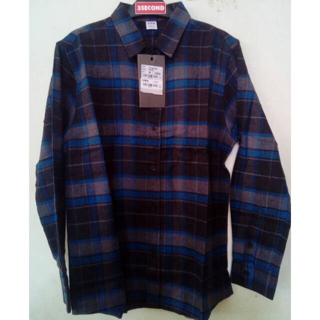 Kemeja EDWIN original flanel slim fit
