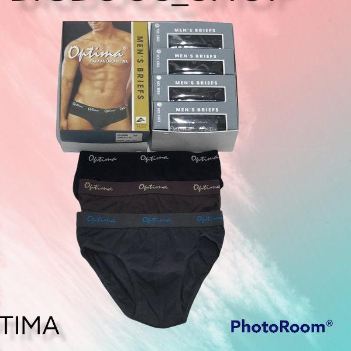 ✥ CD optima celana dalam pria 1kotak isi 3 pcs M L XL XXL ❀