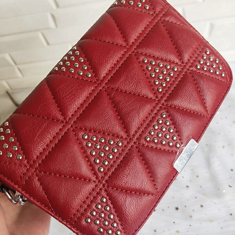 tas impor wanita selempang bahan kulit sentetis batam murah sling bag tali rantai