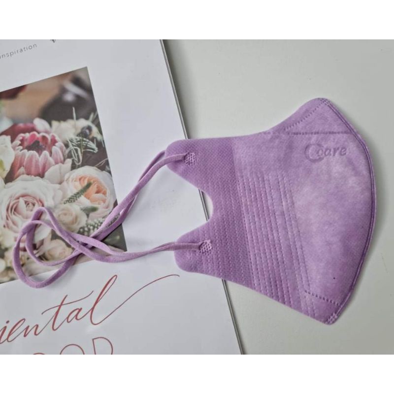 MASKER DUCKBILL HIJAB EARLOOP 3PLY /DUCKBILL HIJAB KEREN GARIS/DUCKBILL EARLOOP-Ungu Lilac Hijab