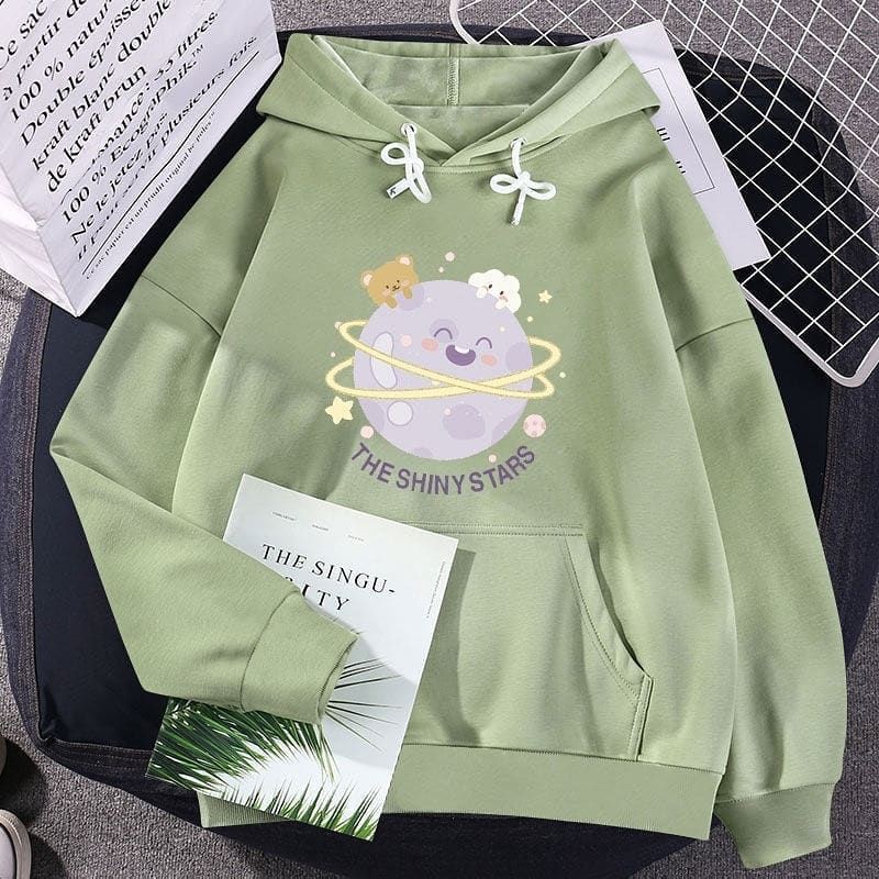 THE SHINYSTARS HOODIE - HOODIE WANITA - SWEATER WANITA - PAKAIAN WANITA-2