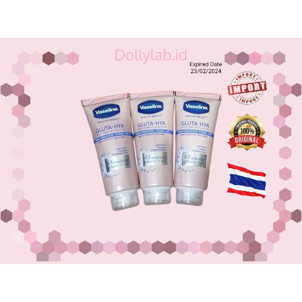 VASELINE GLUTA HYA BODY SERUM ORI IMPORT UNILEVER 🇹🇭 THAILAND 330ml 100% ORIGINAL