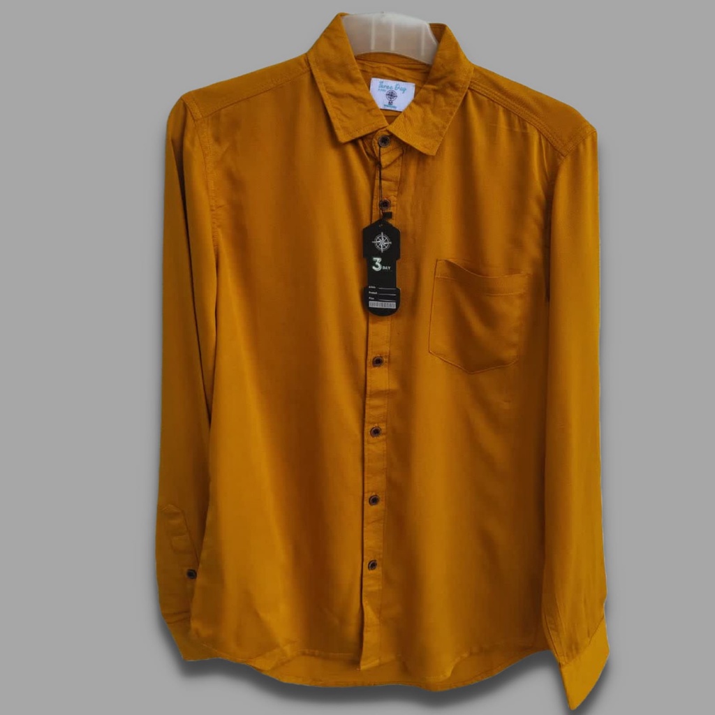 KEMEJA PRIA  LENGAN PANJANG BAHAN RAYON KEMEJA POLOS PRIA  KEMEJA REGULER PREMIUM KEMEJA KANTOR SANT