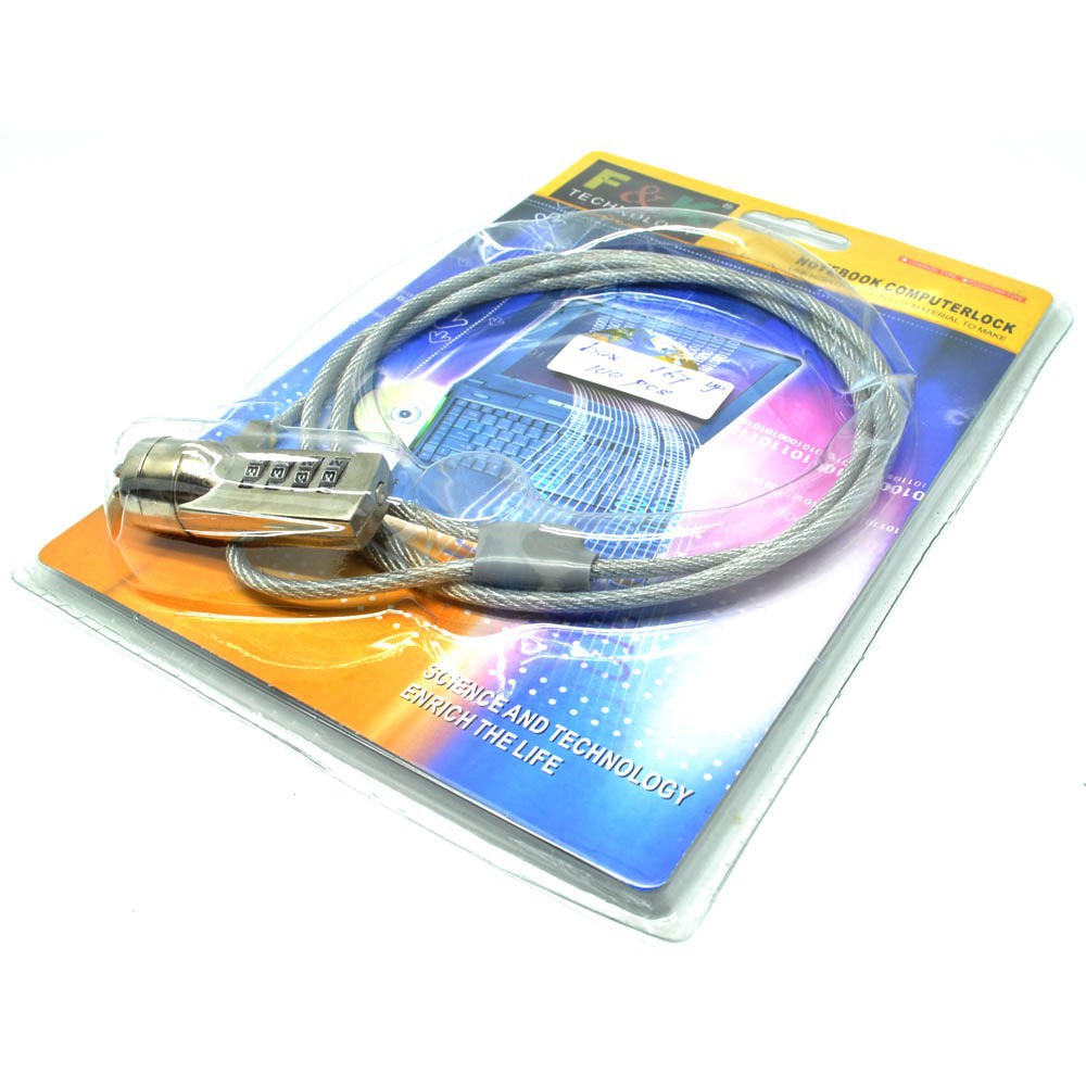 Grab medan F&amp;K Kunci Pengaman Laptop Code Number Security Lock - 18458