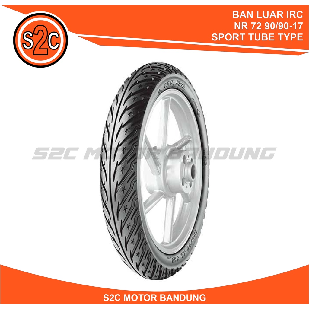 BAN LUAR IRC NR72 NR 72 90/90-17 SPORT TUBE TYPE 100% ORIGINAL