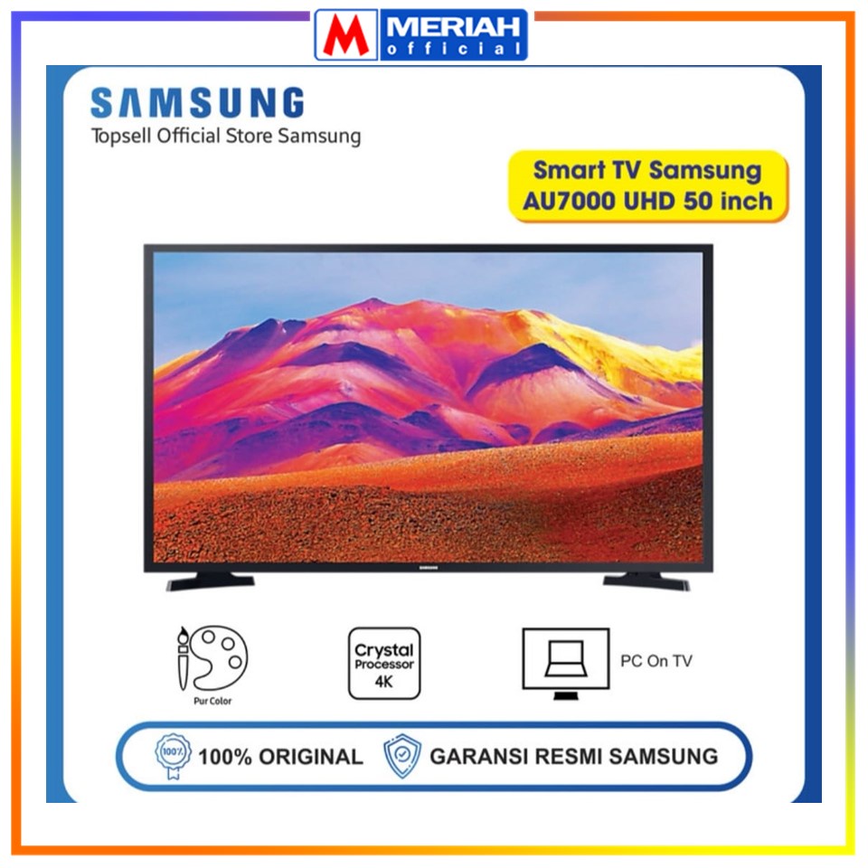 TV SAMSUNG SMART 50 INCH FRAMELES 4K UHD 50AU7000