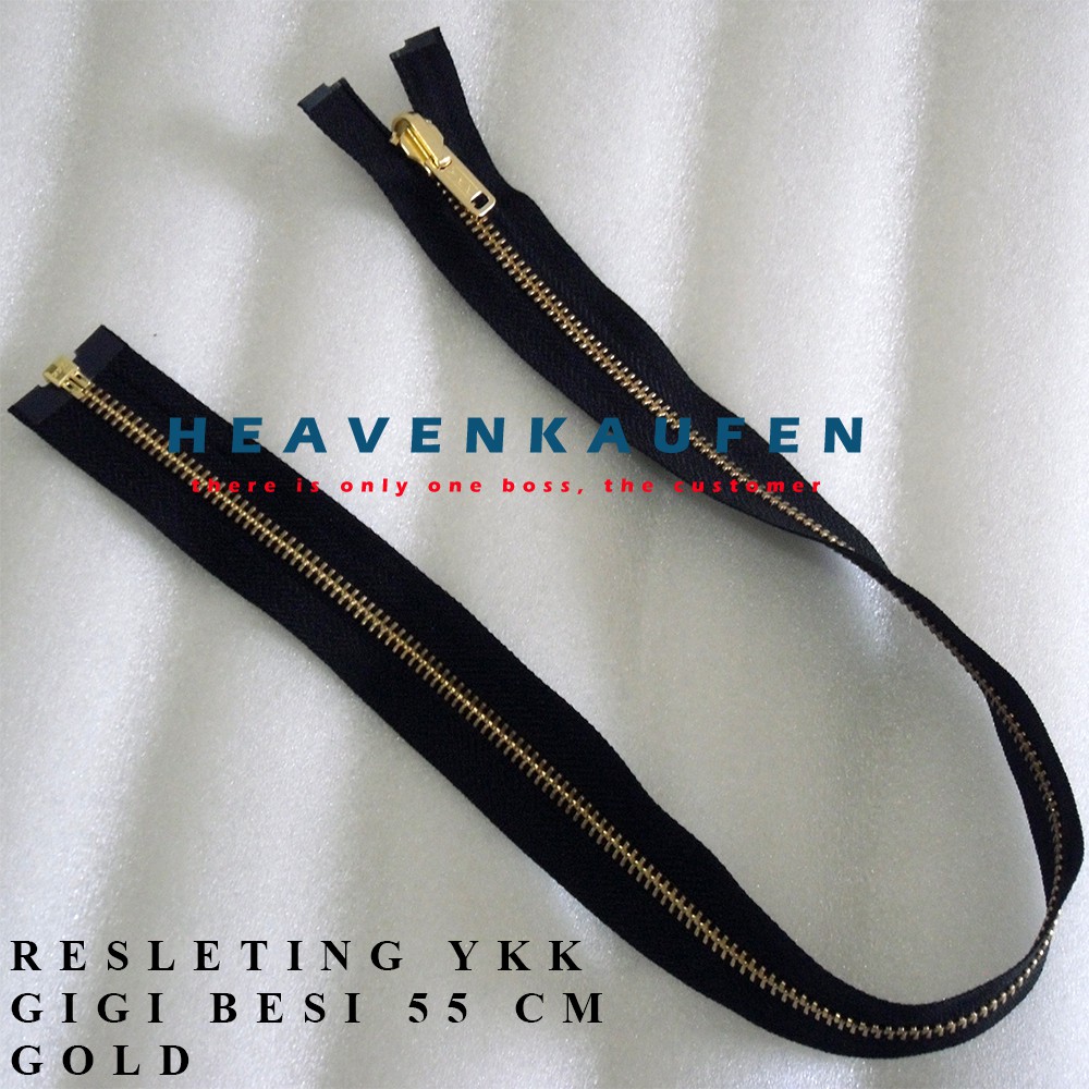 Resleting YKK Besi 55 cm Gold/Emas