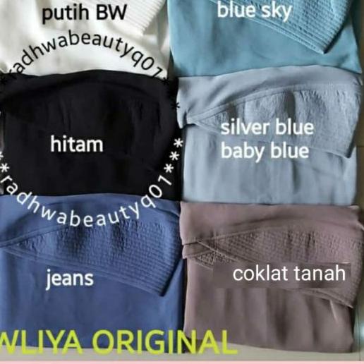 ➽ KHIMAR ADIBA ORI AWLIYA COLLECTION AWLIYA HIJAB TERBARU Ceruty Babydoll 2 layer ♀