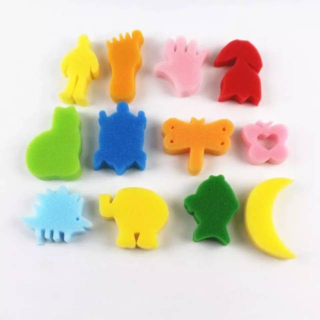 

mg Spons Painting isi 24pcs Kuas Lukis