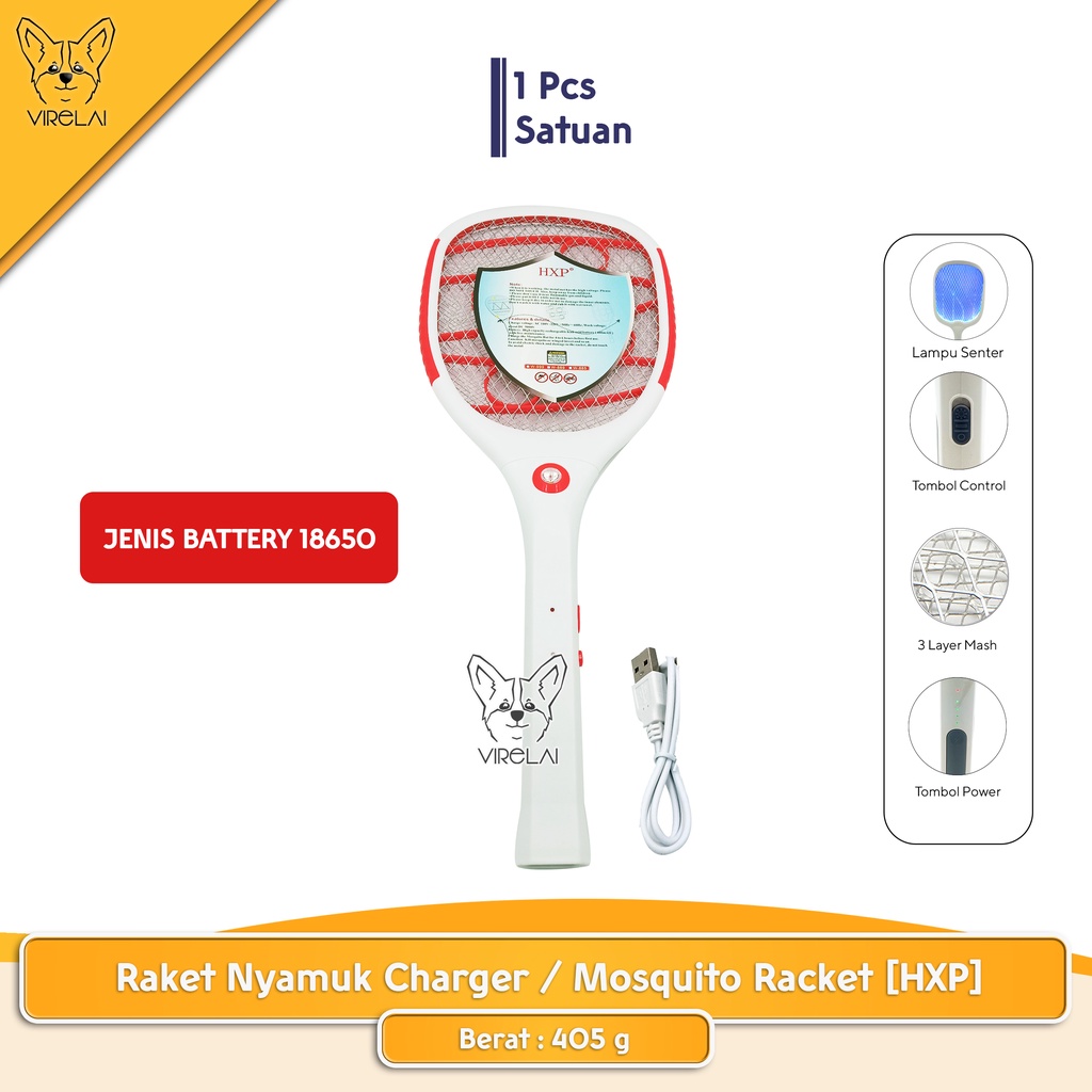 Raket Nyamuk Charger / Mosquito Racket [HXP]