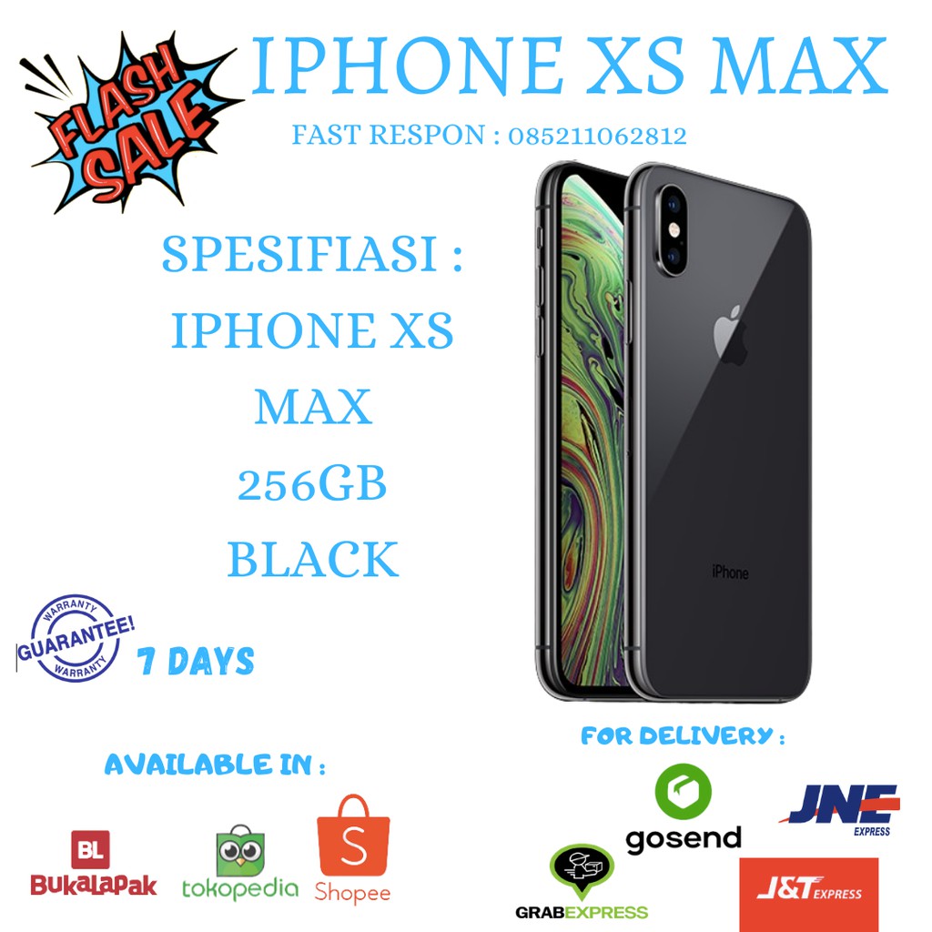FLASH SALE IPHONE XS MAX 256GB SECOND