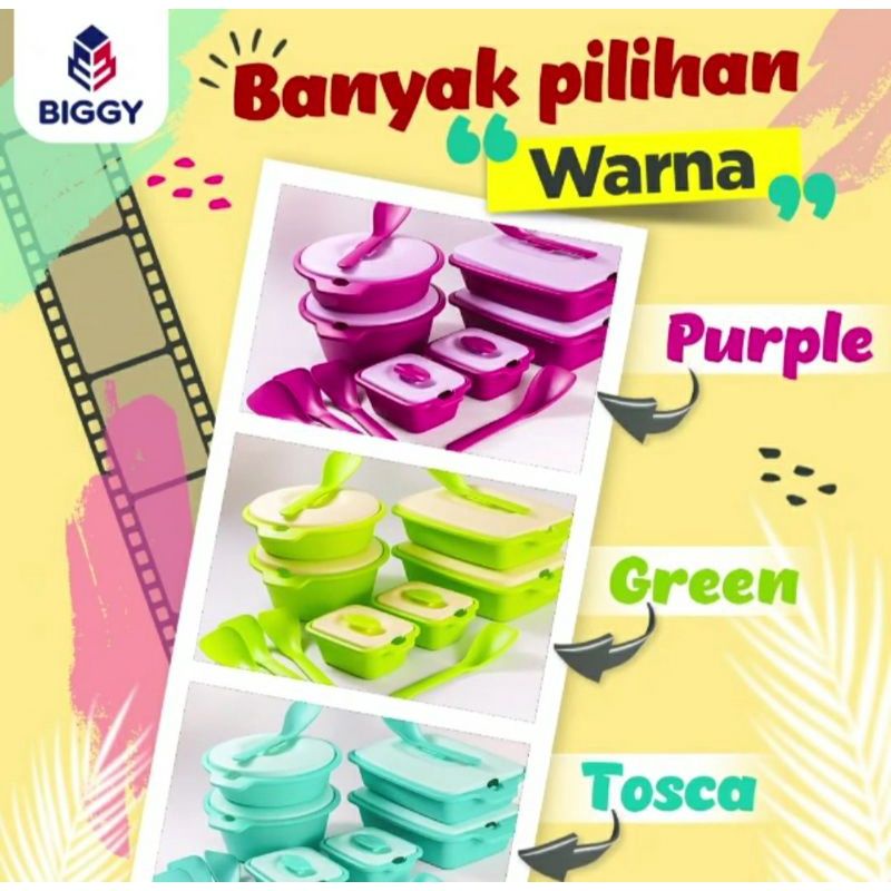 Wadah makan Jasmine prasmanan set