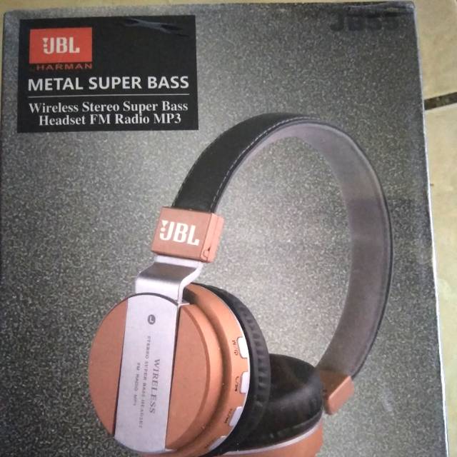 Headset JBL metal super bass leather (wireless)
