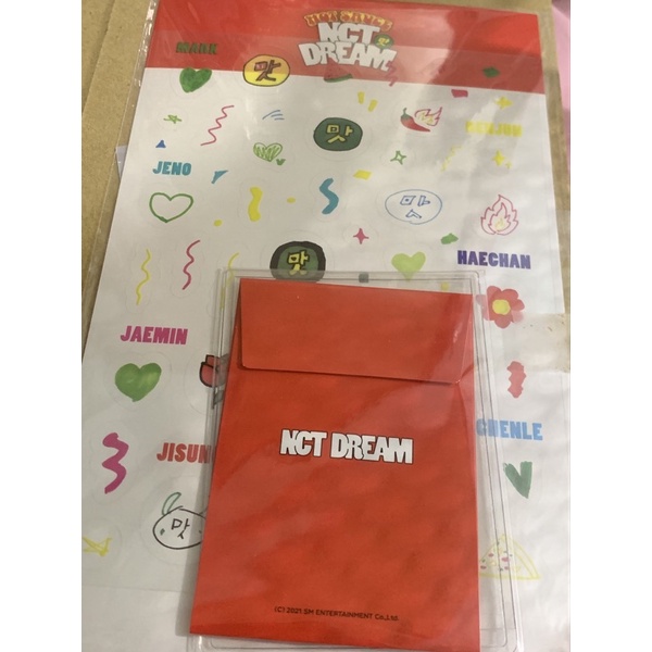photocard deco set nct dream jaemin renjun unsealed pc