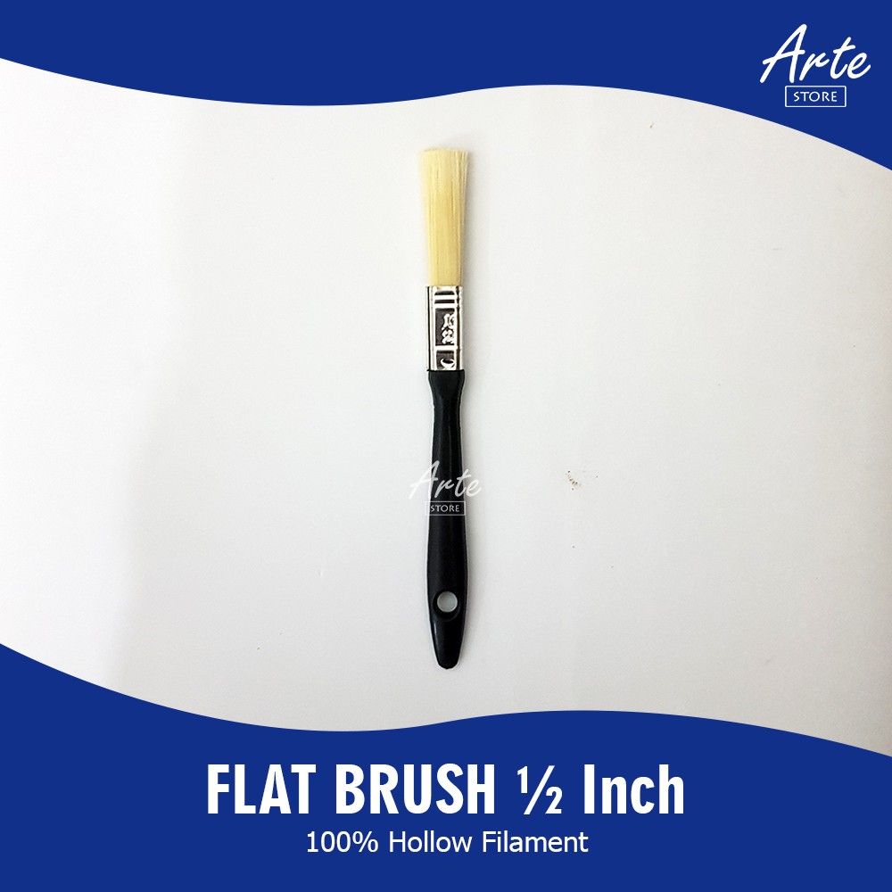 Kuas Lukis - Flat Brush 0.5 Inch