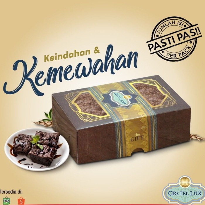 Dus Kue Cake Bolu Brownies Kotak Motif 30 x 10 x 5 cm