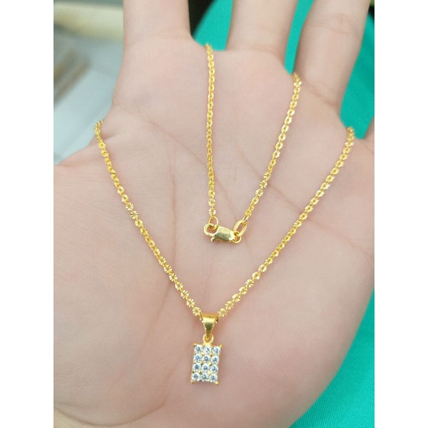 KALUNG ANAK LIONTIN PERAK 925 LAPIS MAS