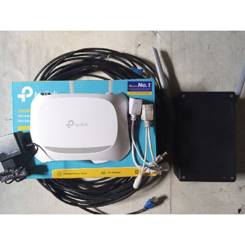 TP-LINK TL-WR 840N MODIF OUTDOOR PAKET LENGKAP