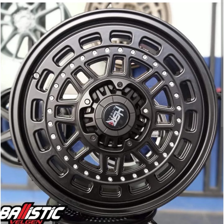 Pelek Mobil Racing Toyota Yaris Hsr Myth08 Pcd 4x100/114,3 Warna Hitam