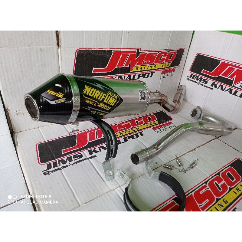 KNALPOT NORIFUMI ROKET 4 KLX D-Tracker150 KLX BF L S CRF 150 bisa modif trail dll-3
