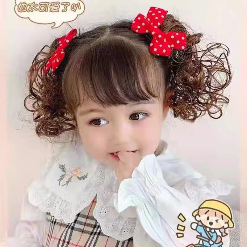 (Hello Girl)F103 2pc/Set Jepitan Wig Anak Terbaru Gaya Korea Import