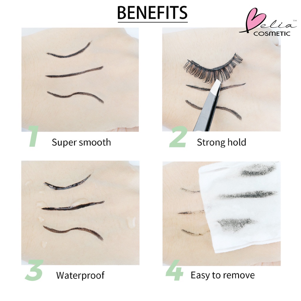 ❤ BELIA ❤ GLAMFIX Adhesive Lash Series | Lem Bulu Mata 2in1 bisa untuk Eyeliner | GLAM FIX Alat Kecantikan Makeup YOU | BPOM