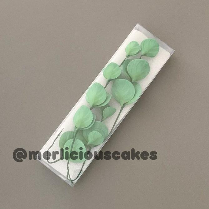 

(:(:(:(] Rangkaian Daun Eucalyptus Leaf Gumpaste Flower Cake Kue Topper