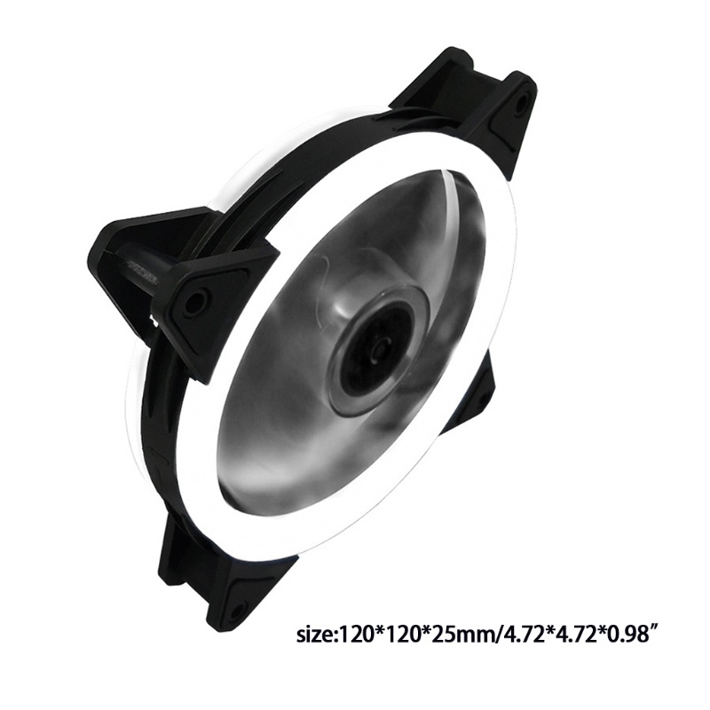 Bt 120mm CPU Cooling Fan Silent LED Aperture Komputer Untuk Case Radiator Untuk Desktop